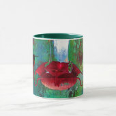 Mug Deux colibris colorés à la mangeoire (Centre)