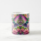 Mug Deux colibris et fleurs (Centre)
