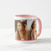 Mug Deux Collage Photo Sweet Monogram Cadeau Pour Sa F (Devant droit)