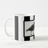 Mug Deux corbeaux et bandes noires (Gauche)