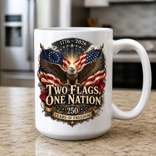 Mug Deux Drapeaux pour le 250e Anniversaire de la Libe