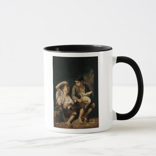 Mug Deux enfants mangeant un melon et les raisins, (Droite)