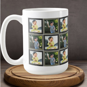 Mug Deux enfants Motif Patchwork deux Carrés photo