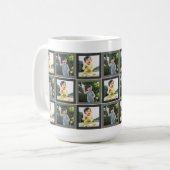 Mug Deux enfants Motif Patchwork deux Carrés photo (Devant gauche)