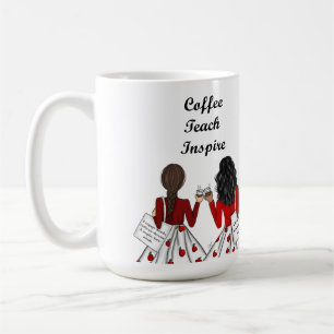 Mug Deux enseignants du primaire : Café, Enseigner, I