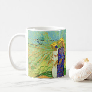 Mug Deux femmes traversant les champs par Vincent van 