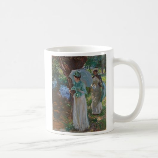 Mug Deux filles avec des parasols (Droite)
