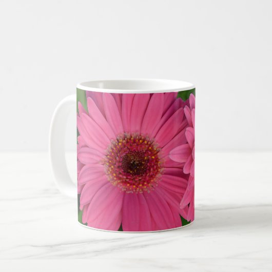 Mug Deux fleurs de germe rose (Devant gauche)