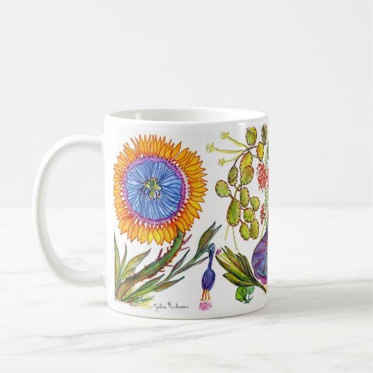 MUG DEUX FLEURS ENSOLEILLÉES 2 (Gauche)
