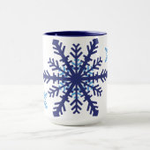Mug Deux flocs à neige en tonalité (Centre)