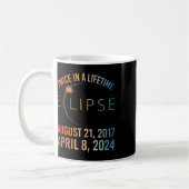 Mug Deux Fois Dans Une Éclipse Solaire À Vie 2024 Tota (Gauche)