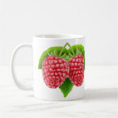 Mug Deux framboises à la feuille (Gauche)