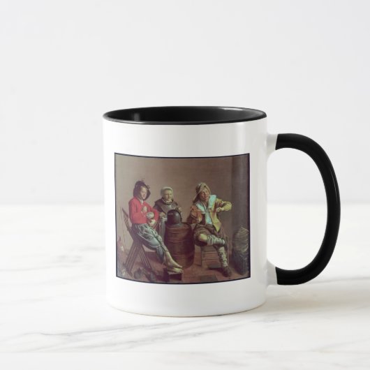Mug Deux garçons et une fille faisant la musique, 1629 (Droite)