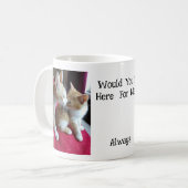 Mug Deux Ginger Cats Love, Texte Drôle, Personnalisabl (Devant gauche)