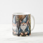 Mug Deux Gnomes et un chat (Devant droit)