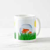 Mug Deux Goldfish Sun Spring Equinox Grass (Devant droit)