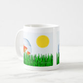 Mug Deux Goldfish Sun Spring Equinox Grass (Devant gauche)