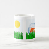 Mug Deux Goldfish Sun Spring Equinox Grass (Centre)