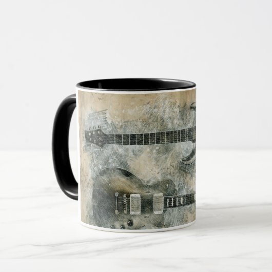 Mug Deux Guitares (Devant gauche)