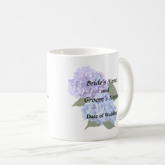Mug Deux Hydrangea Lavender et Blue (Devant droit)