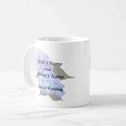 Mug Deux Hydrangea Lavender et Blue (Devant gauche)