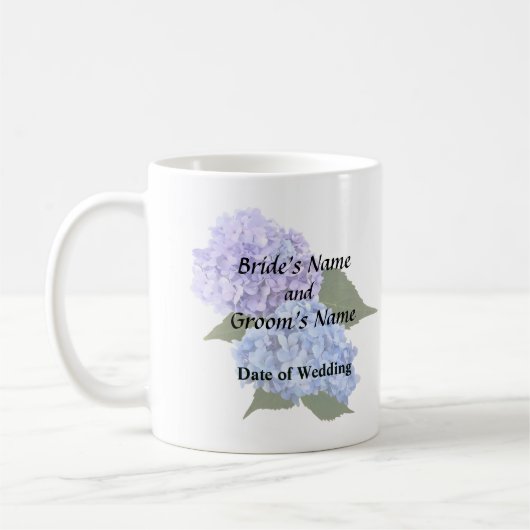 Mug Deux Hydrangea Lavender et Blue (Gauche)