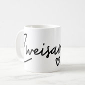 Mug Deux jours, German Word, Togetherness, German (Devant gauche)