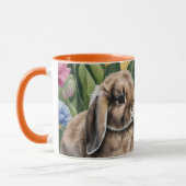 Mug Deux lapins de lapin de lapin de petite lop (Gauche)
