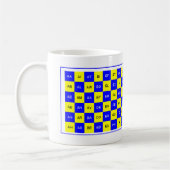Mug Deux lettres Mot Bleu et Jaune Anglais (Gauche)
