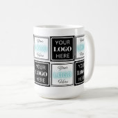 Mug Deux Logos Événement Blanc Simple (Devant droit)