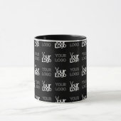 Mug Deux logos ou images Motif répétitif (Centre)