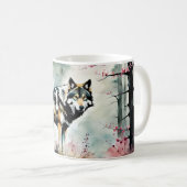 Mug Deux loups gris (Devant droit)