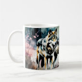 Mug Deux loups gris (Gauche)
