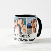 Mug Deux mamans sont meilleures que la photo d'une mèr (Devant droit)