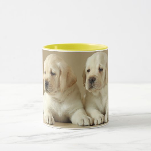 Mug Deux Marionnettes Golden Labrador (Centre)