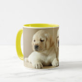 Mug Deux Marionnettes Golden Labrador (Devant gauche)