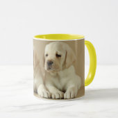 Mug Deux Marionnettes Golden Labrador (Devant droit)