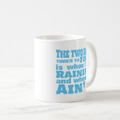 Mug Deux Meilleures Fois Pour Aller Pêcher (Devant droit)
