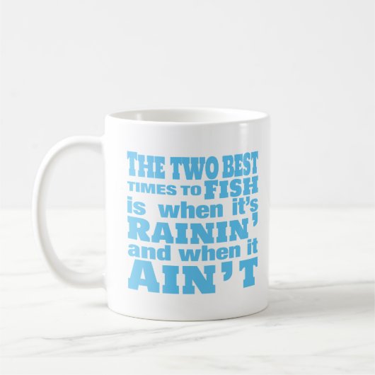 Mug Deux Meilleures Fois Pour Aller Pêcher (Gauche)