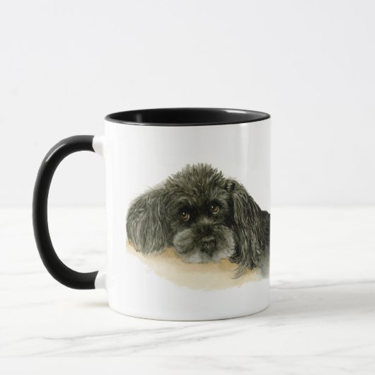 Mug Deux mignons canicules noires (Gauche)