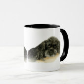 Mug Deux mignons canicules noires (Devant droit)