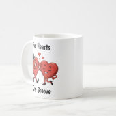 Mug Deux mignons Coeurs d'amour Valentine's (Devant gauche)