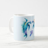 Mug Deux mignons dauphins (Devant gauche)