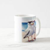 Mug Deux Mignons Mouettes En Amour (Devant droit)