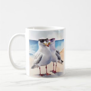 Mug Deux Mignons Mouettes En Amour