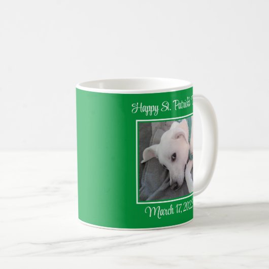 Mug Deux mignons Photo Saint Patrick's Day Green Lazy  (Devant droit)