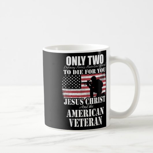 Mug Deux Morts Pour Vous Jésus Et Un Vétérinaire Améri (Droite)