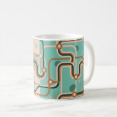 Mug Deux motifs sans couture dans des couleurs différe (Devant droit)