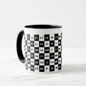 Mug Deux mots lettres noir et blanc (Devant gauche)