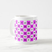 Mug Deux mots lettres US English List Pink (Devant gauche)